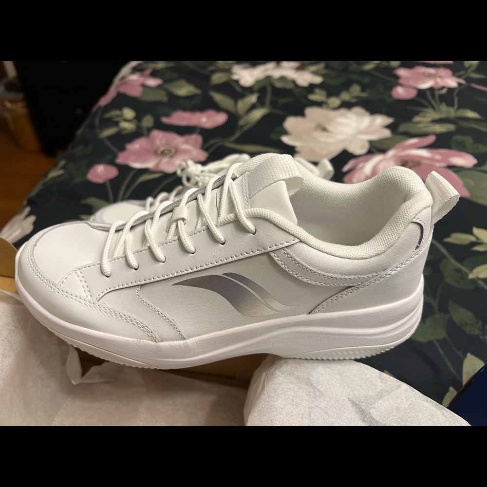 Brand new white led sneakers
